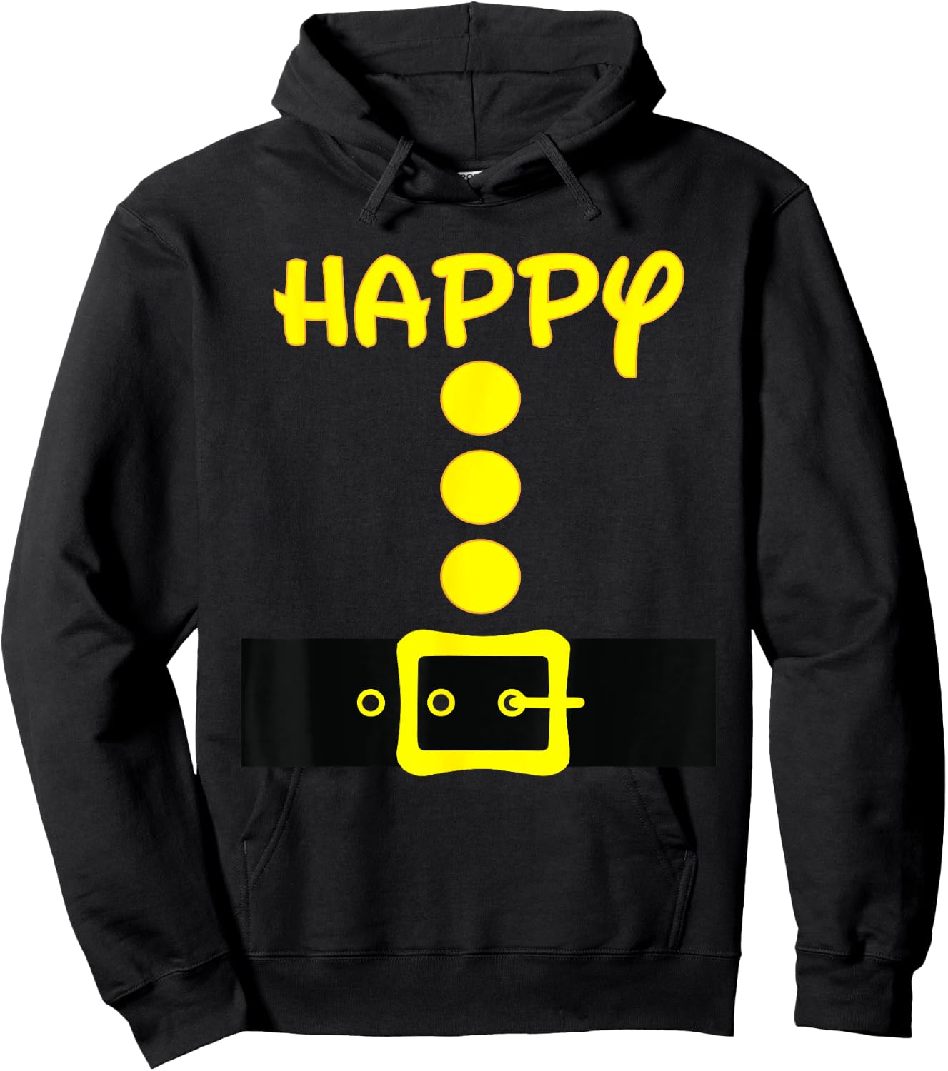 Dwarf Easy Halloween Men Women Kids Costume Matching Group Hoodie - Hoodie | Black