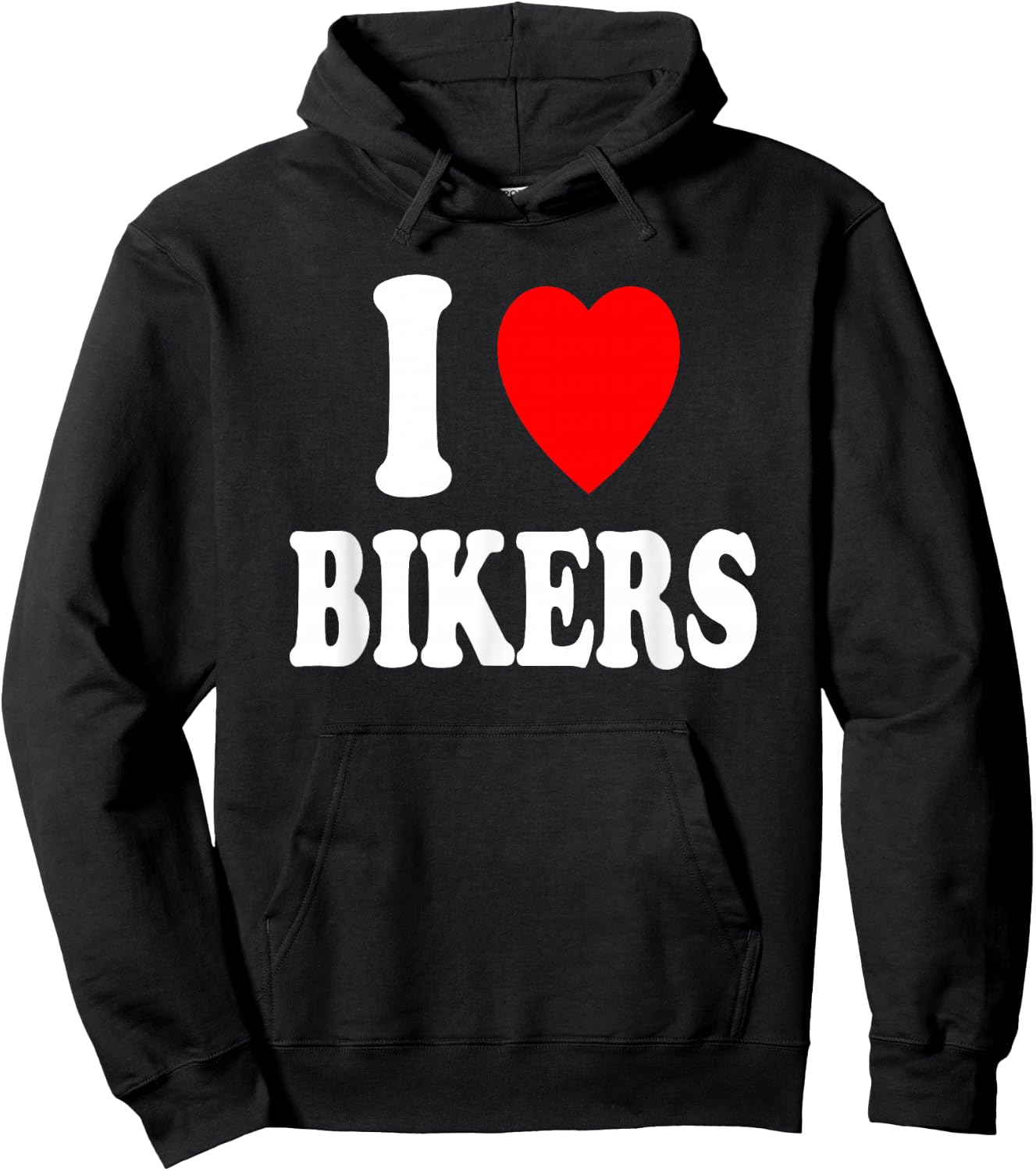 I Heart (Love) Bikers Sexy Hot Attraction Motorcycle Hoodie - Hoodie | Black