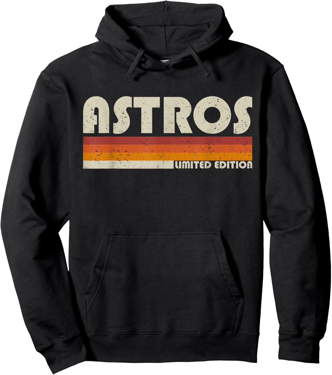 Astros Name Personalized Vintage Retro Gift Women Hoodie - Hoodie | Black