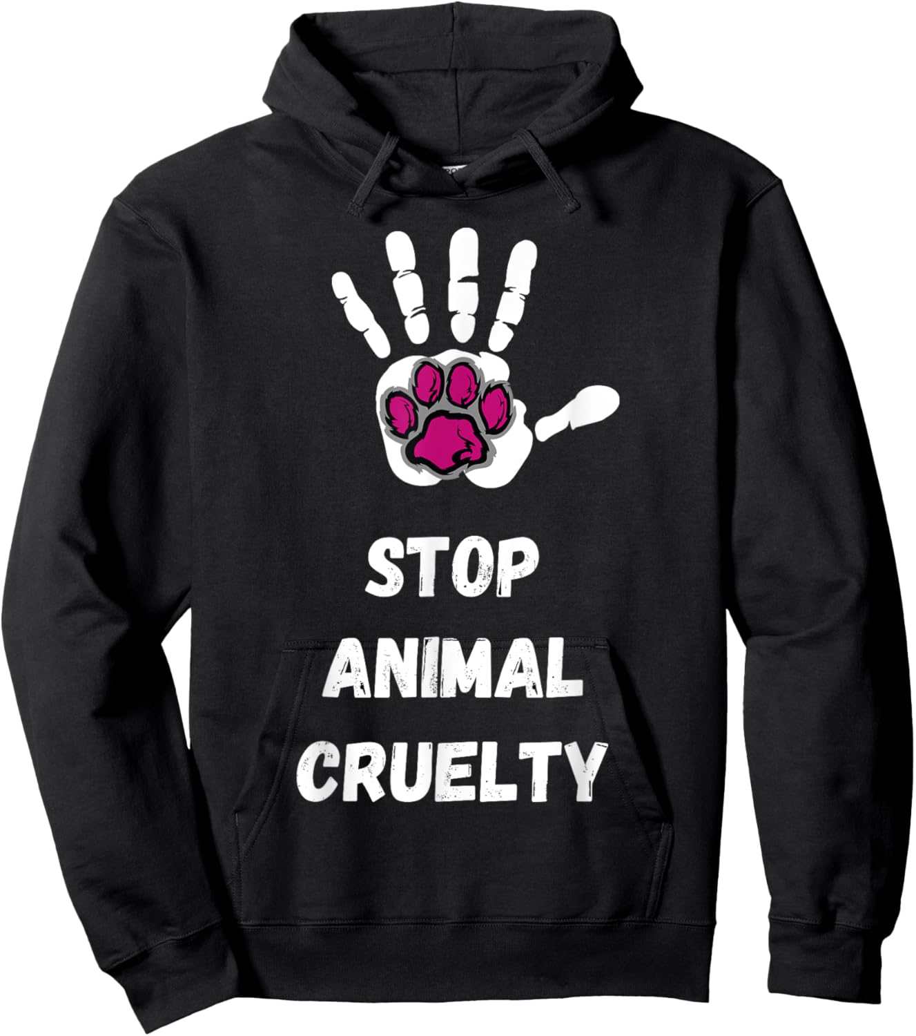 Stop Animal Cruelty Animal Lover Vegan Activist Hoodie - Hoodie | Black