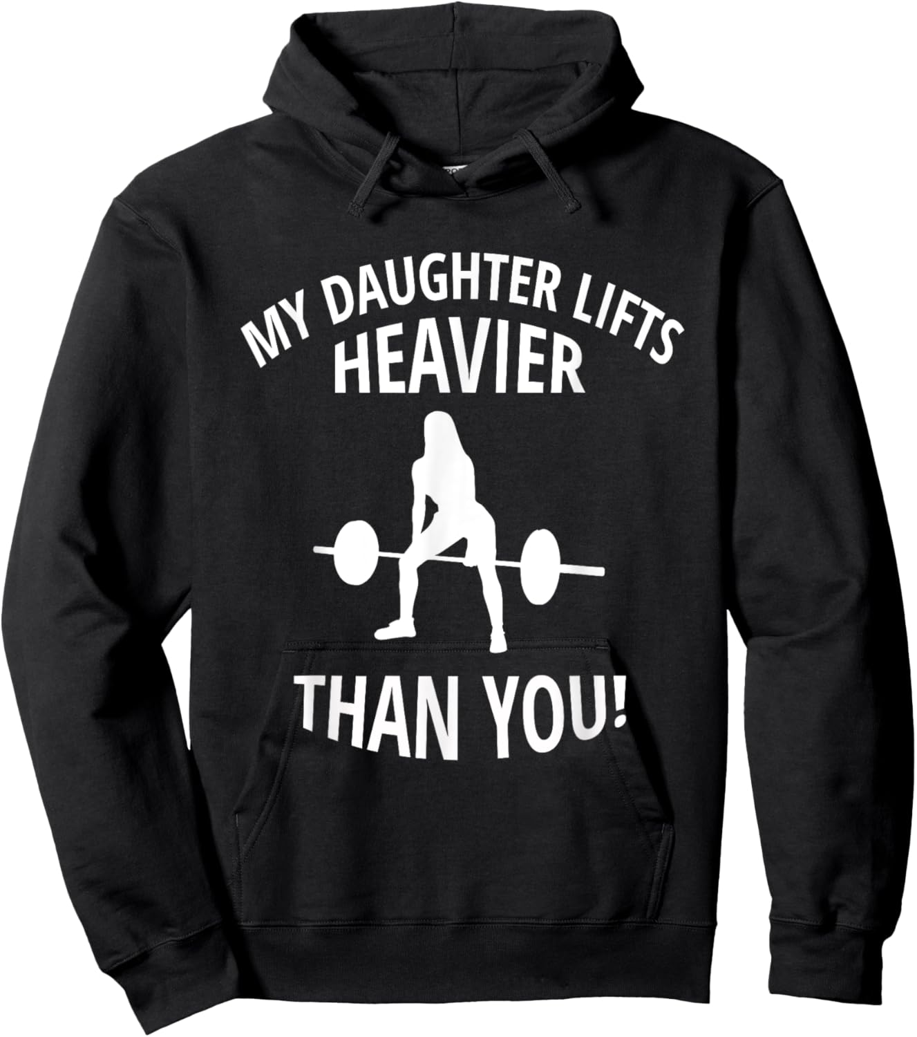 Funny for daddys with strong daughters - -Adults Training - Black, Small Hoodie - Hoodie | Black