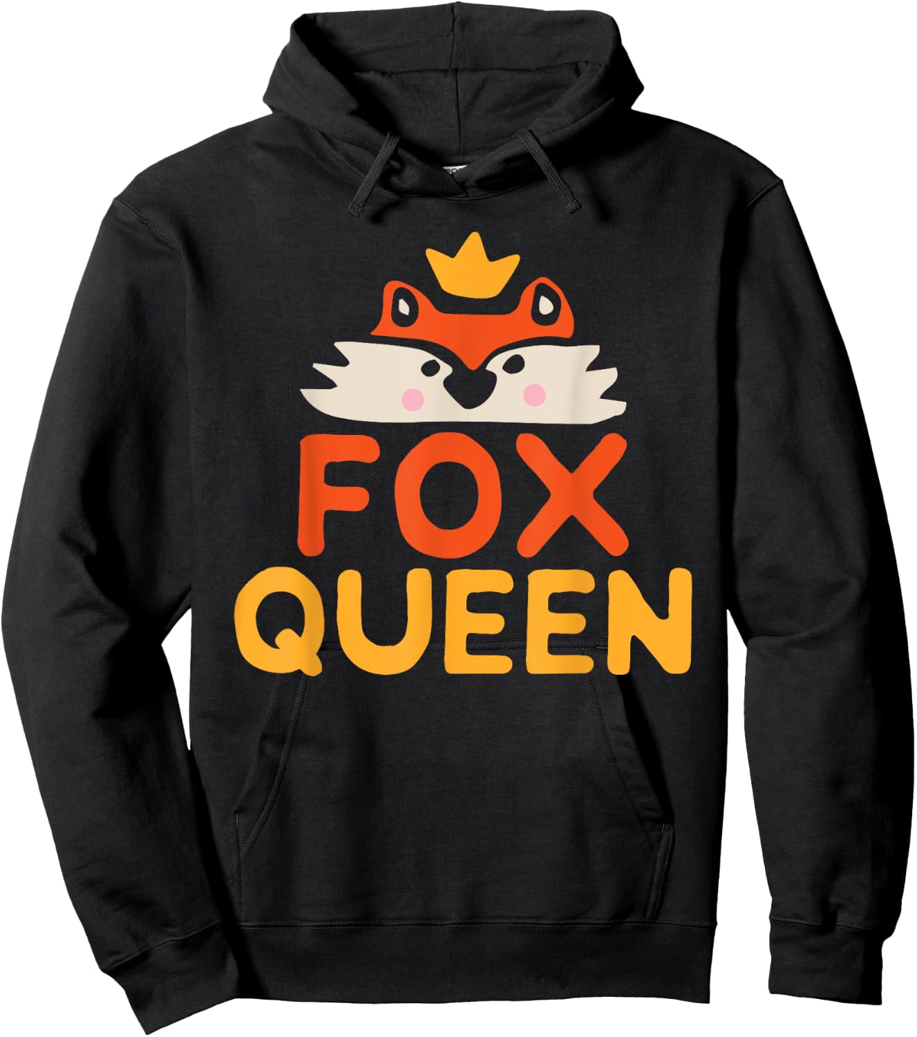 Fox Queen Hoodie - Hoodie | Black