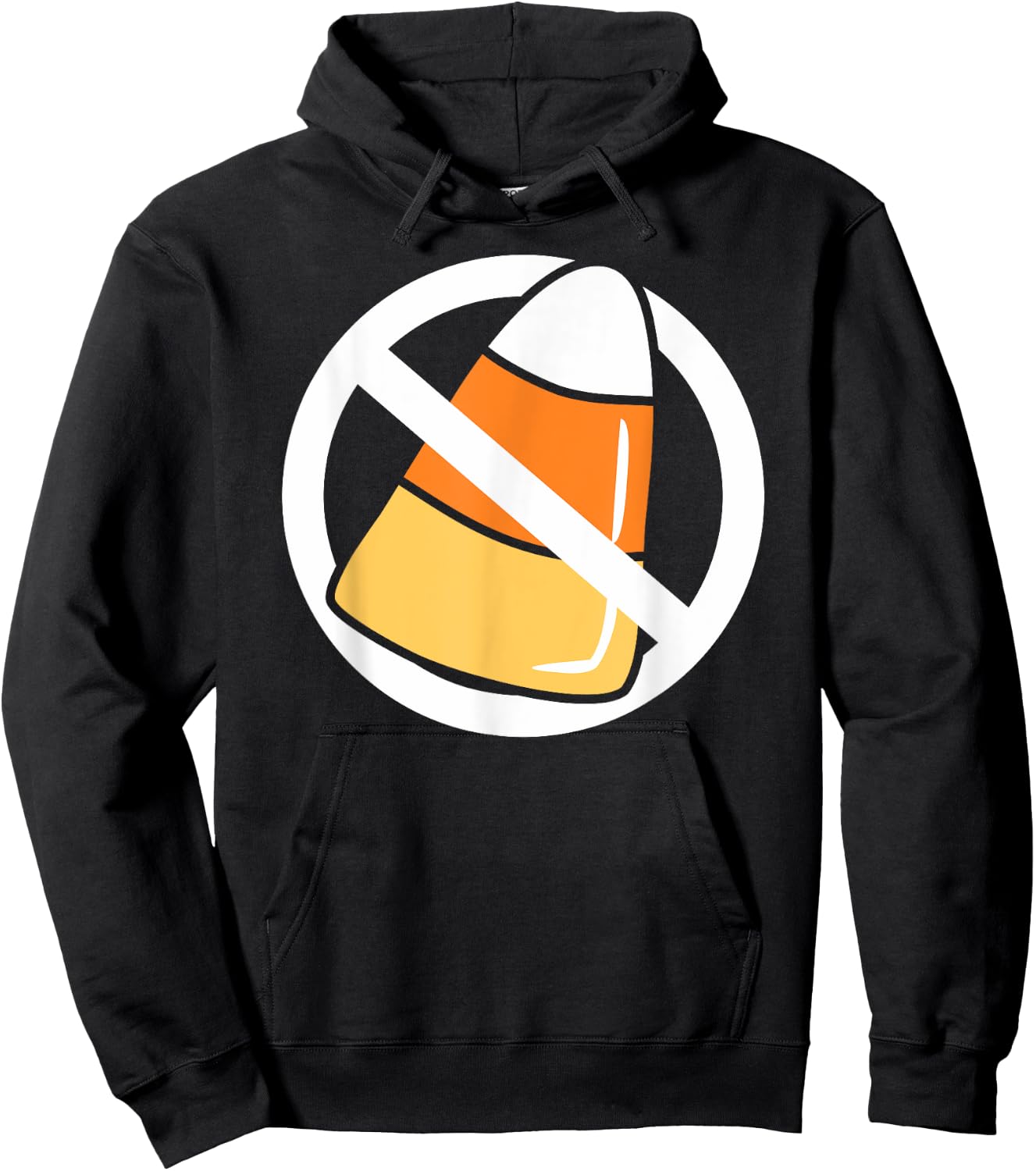 I Hate Don't Like Candy Corn Funny Halloween Hoodie - Hoodie | Black
