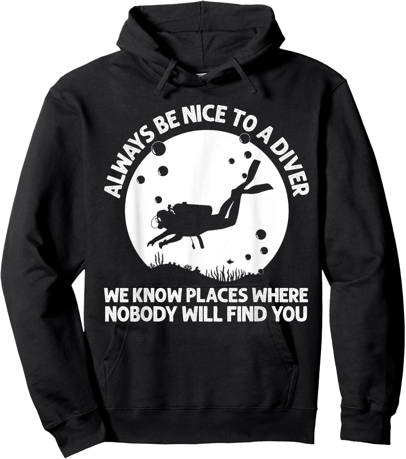 Cool Scuba Diving Women Scuba Diver Underwater Lover Hoodie - Hoodie | Black
