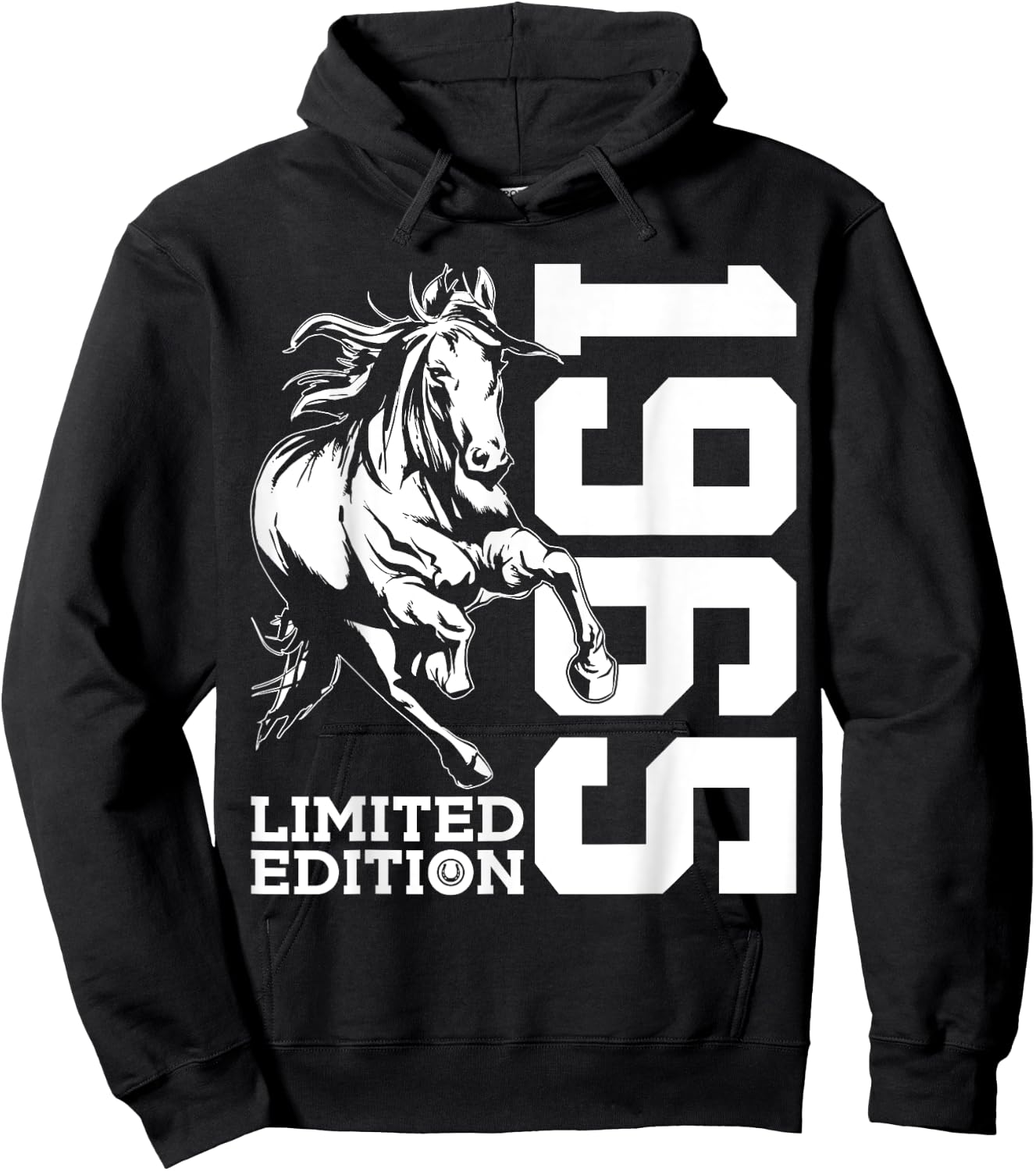 Riding 60th Birthday Horse Limited Edition 1965 Rider Hoodie - Hoodie | Black