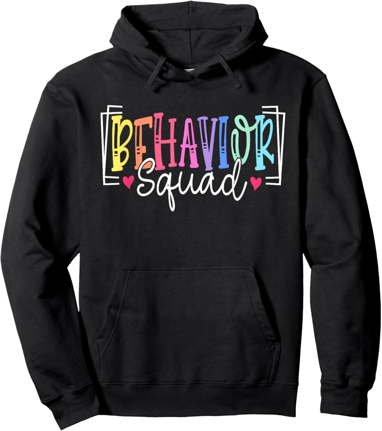 Behavior Squad Therapy Therapists Teachers Behavior Team Hoodie - Hoodie | Black