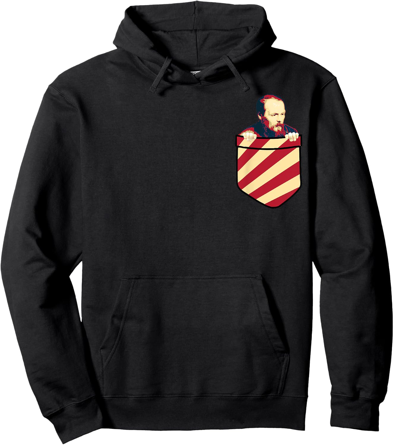 Fjodor Dostojewski famous Russian writer in Hoodie - Hoodie | Black