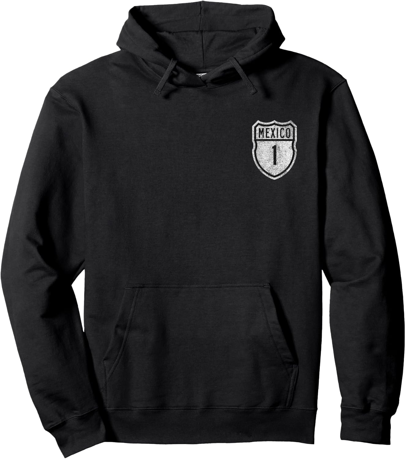 Mexico Federal Highway 1 Carretera Federal 1 Road Sign Baja Hoodie - Hoodie | Black