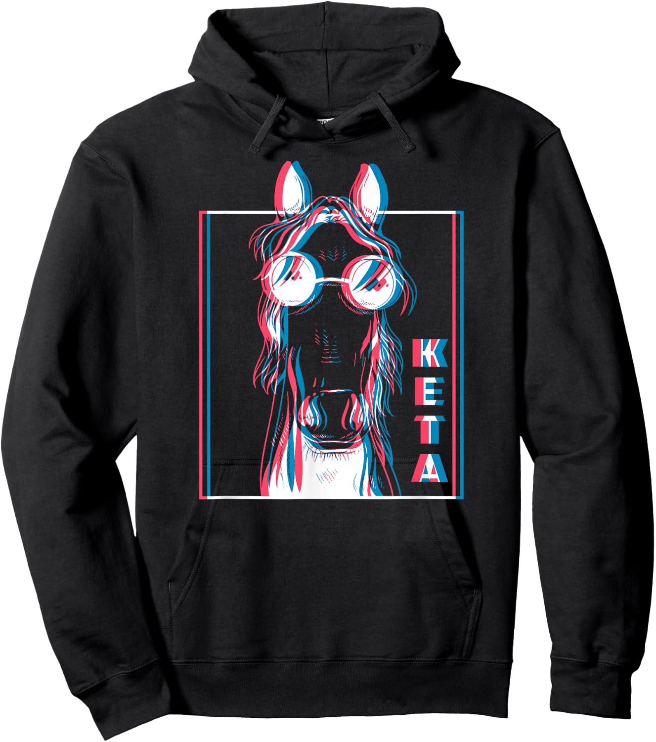 Keta Ketamine Horse Rave DJ Party Techno Hoodie - Hoodie | Black