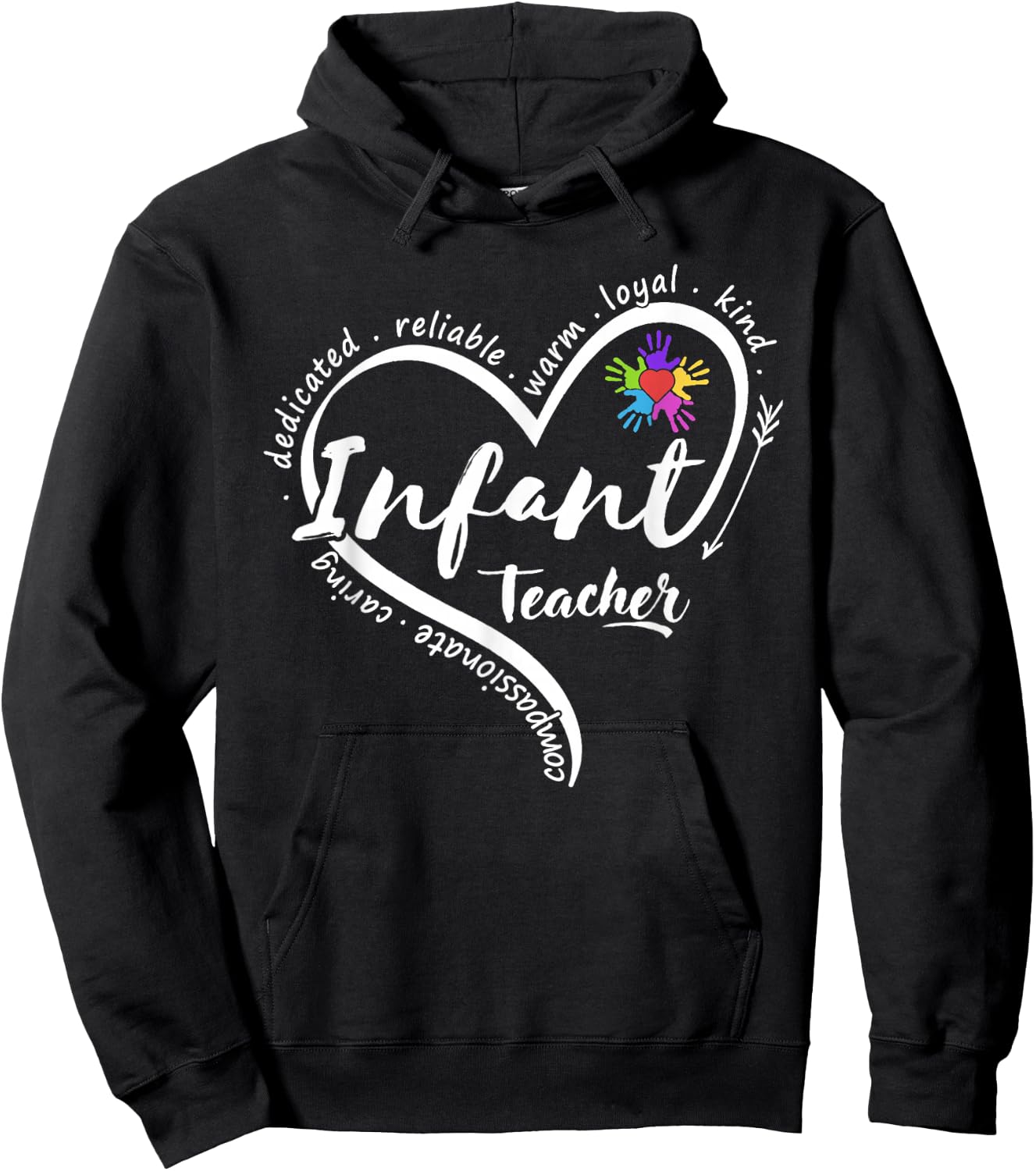 Infant Teacher Back to School Infant Daycare Teacher Hoodie - Hoodie | Black