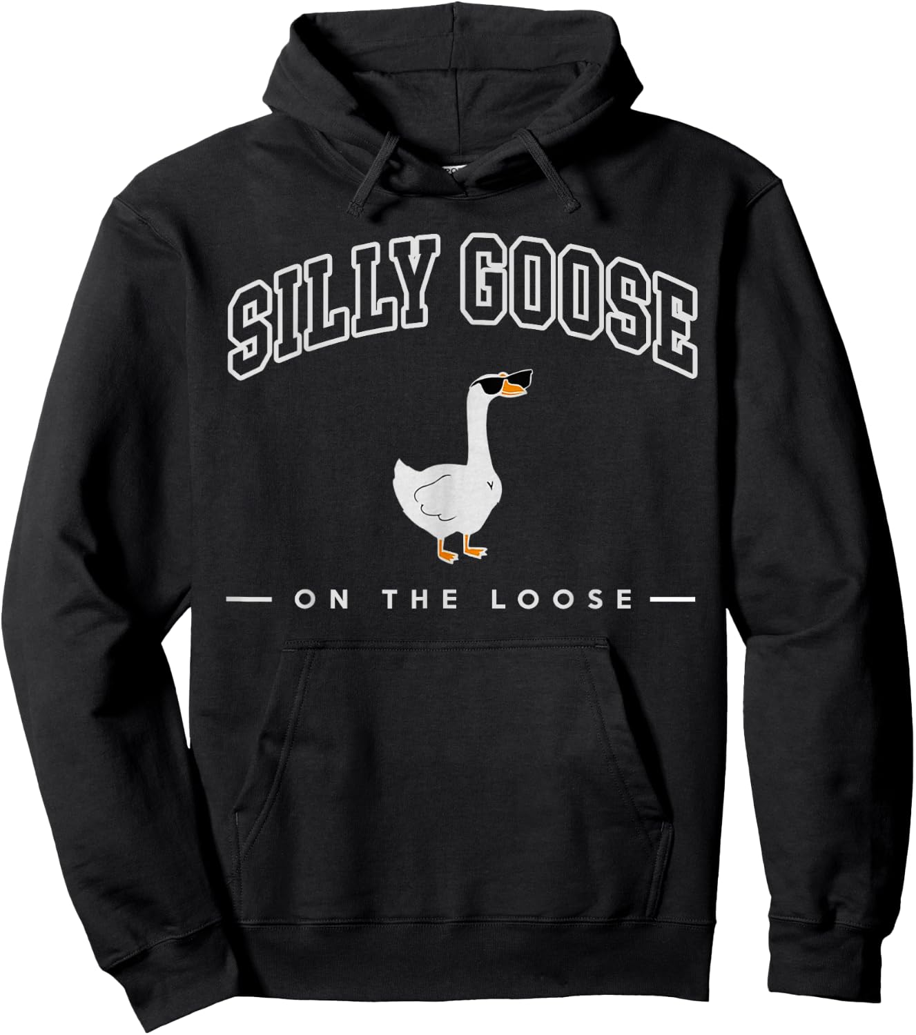 Silly Goose Shirt, Graphic Men, Funny Shirts Hoodie - Hoodie | Black