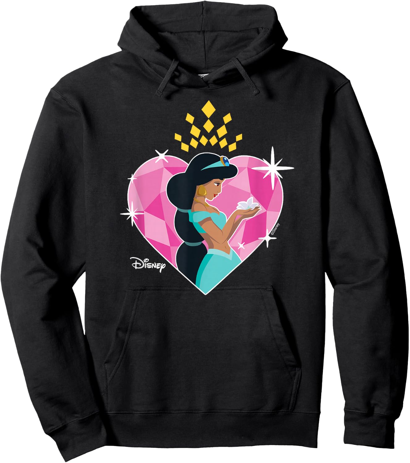 Disney Princess - Jasmine Heart Hoodie - Hoodie | Black