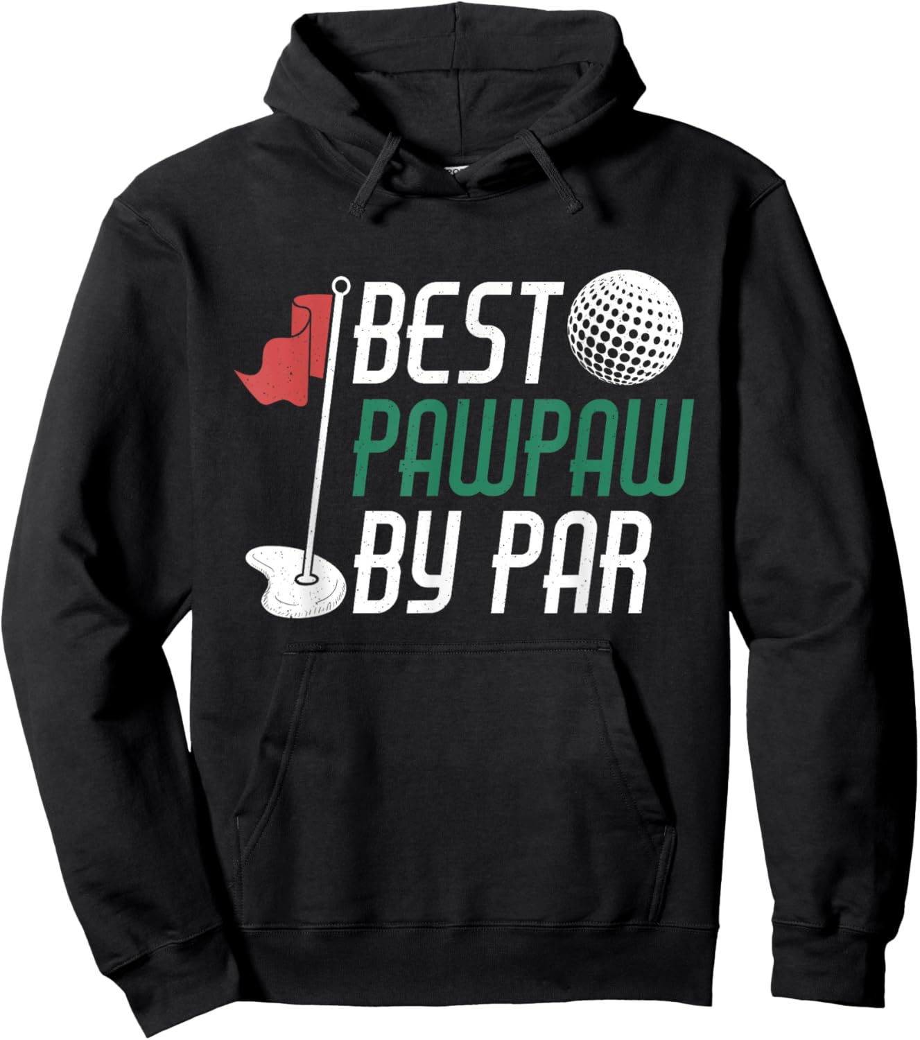 Best Pawpaw By Par Gift Father's Day Pawpaw Golf Golfing Hoodie - Hoodie | Black