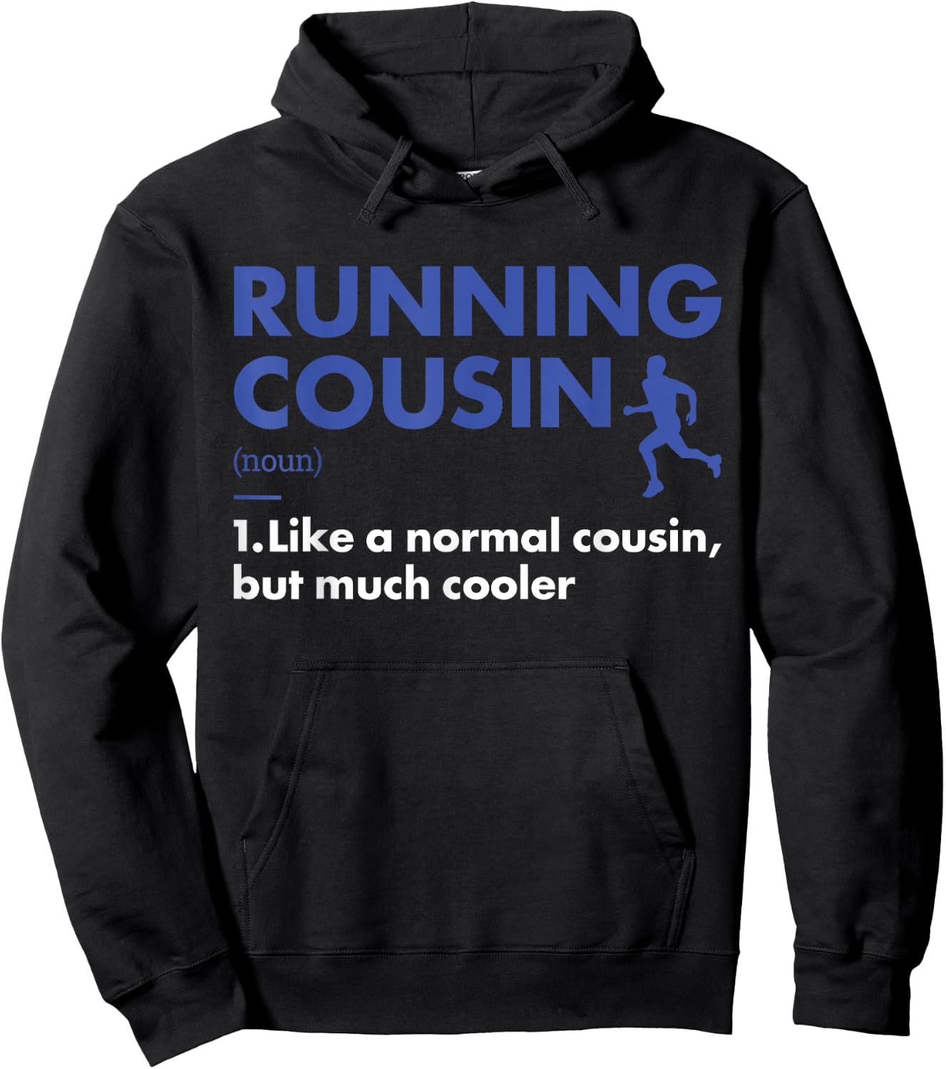 Sport Cousin Definition Running Hoodie - Hoodie | Black