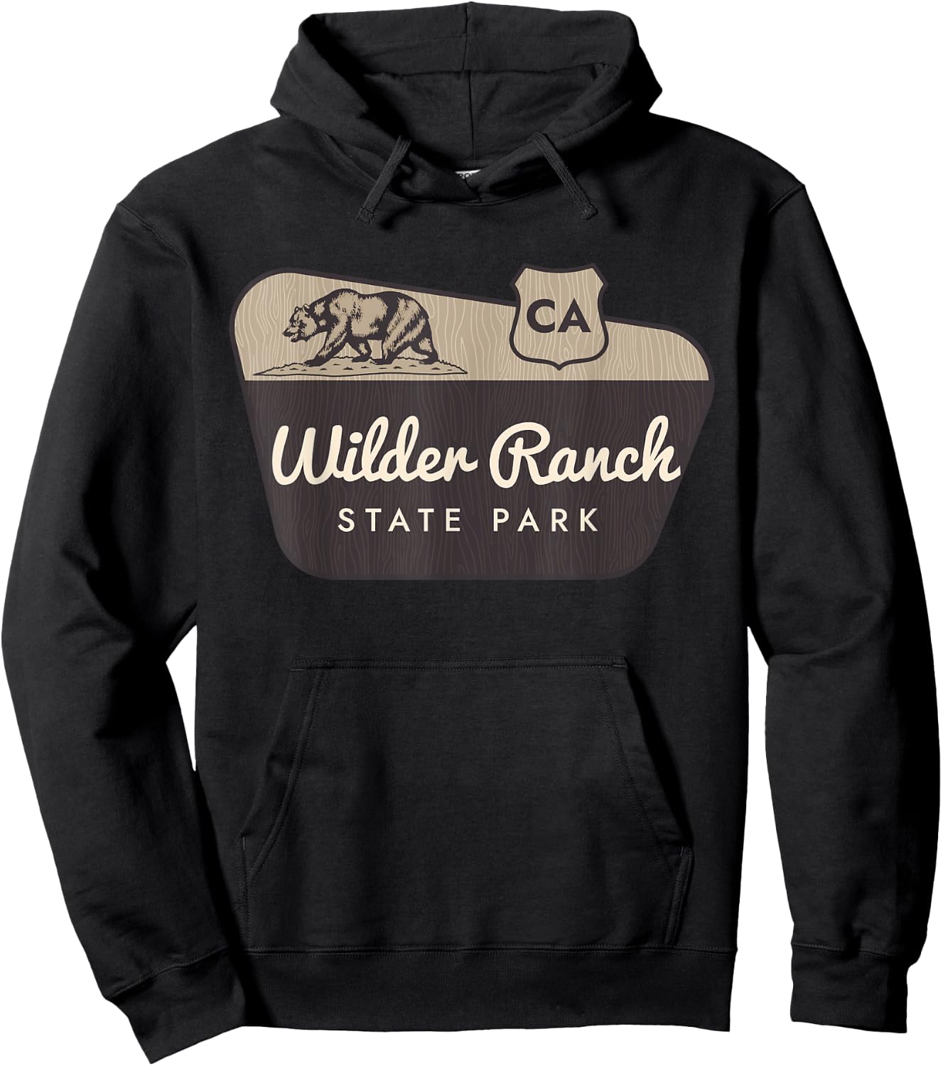 Wilder Ranch State Park California Welcome Sign Vacation Hoodie - Hoodie | Black