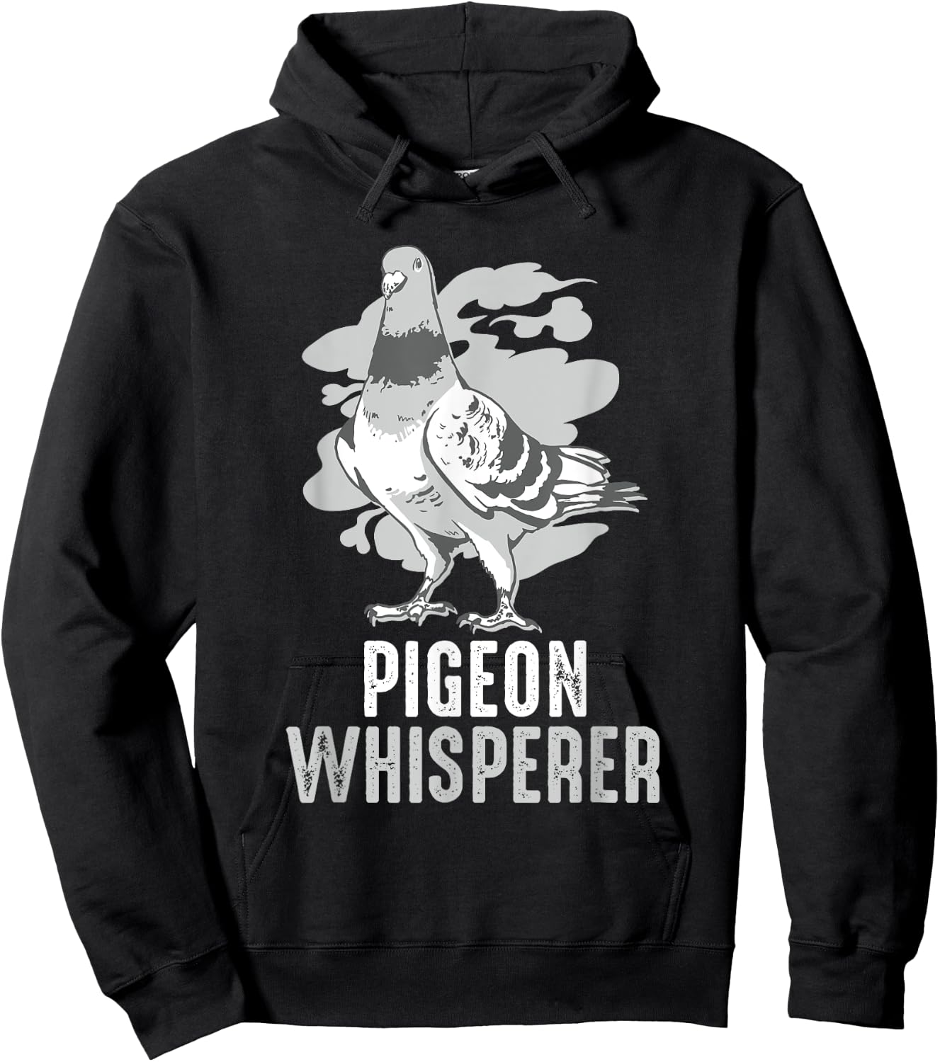Pigeon Whisperer Funny Bird Gift Pigeon Lover Hoodie - Hoodie | Black