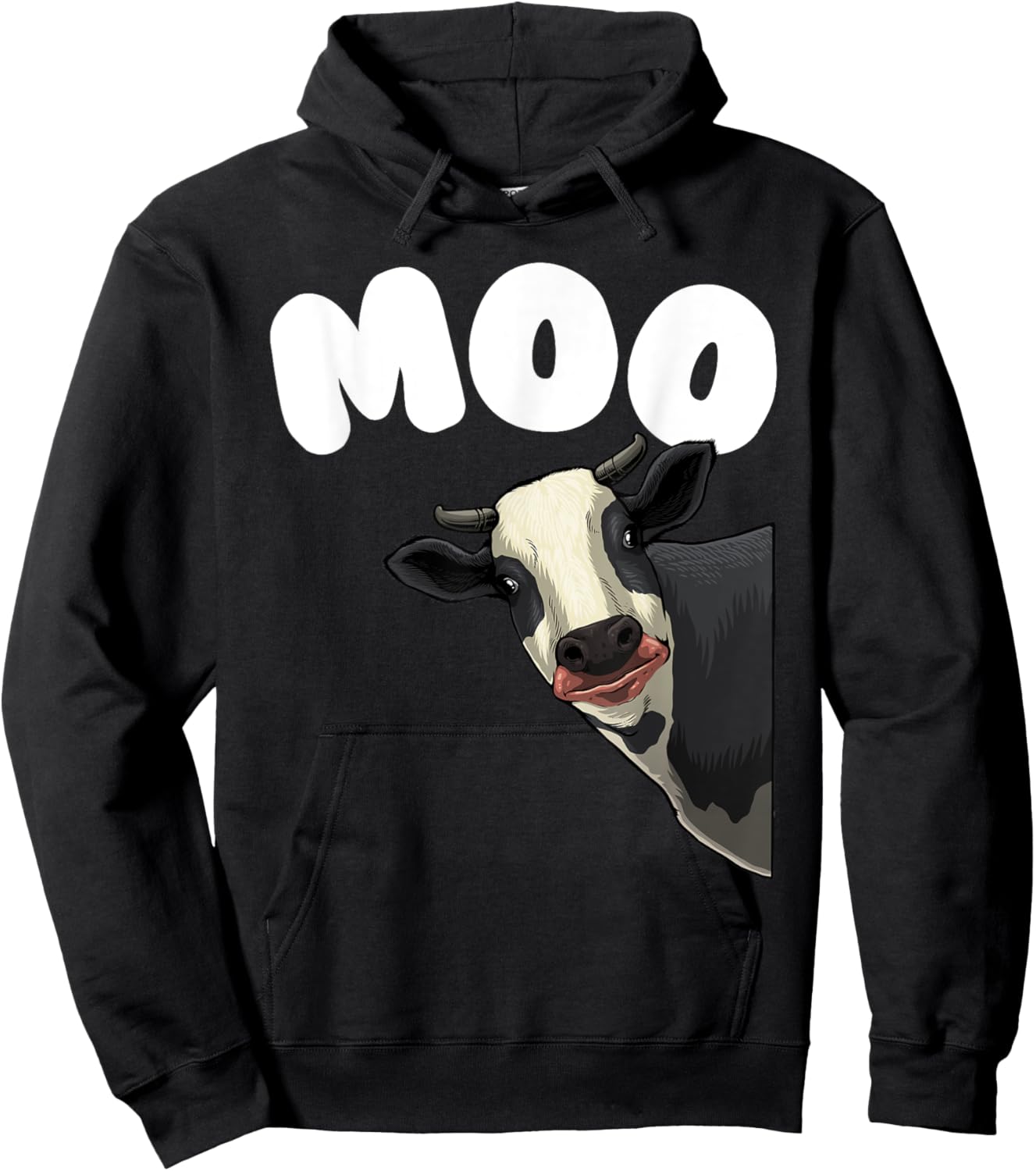 Funny Cow Design Women Cow Farmer Dairy Farm Animal Hoodie - Hoodie | Black