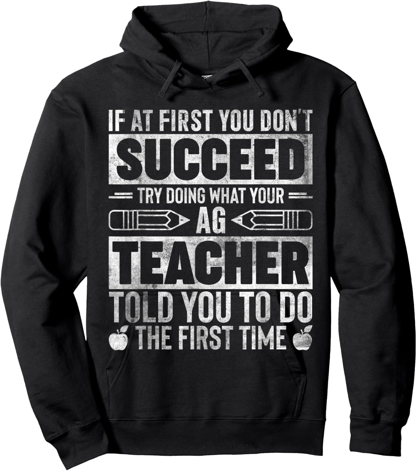 Agriculture Teacher If At First You Dont Succeed Ag Teacher Women Hoodie - Hoodie | Black