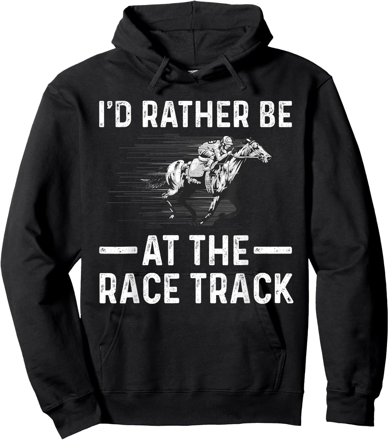 Cool Horse Racing Women Race Jockey Derby Equestrian Hoodie - Hoodie | Black