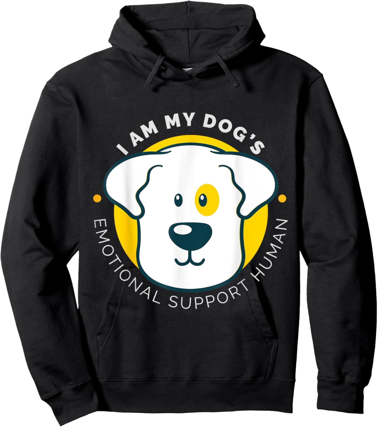 I am My Dog's Emotional Support Human Hoodie - Hoodie | Black
