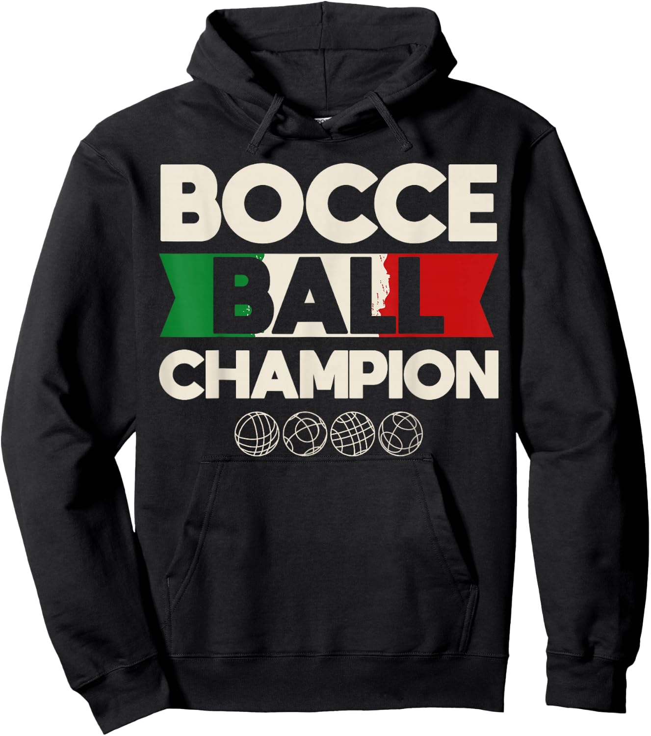 Bocce Ball Champion Bocce Lover Bocci Bocce Player Hoodie - Hoodie | Black