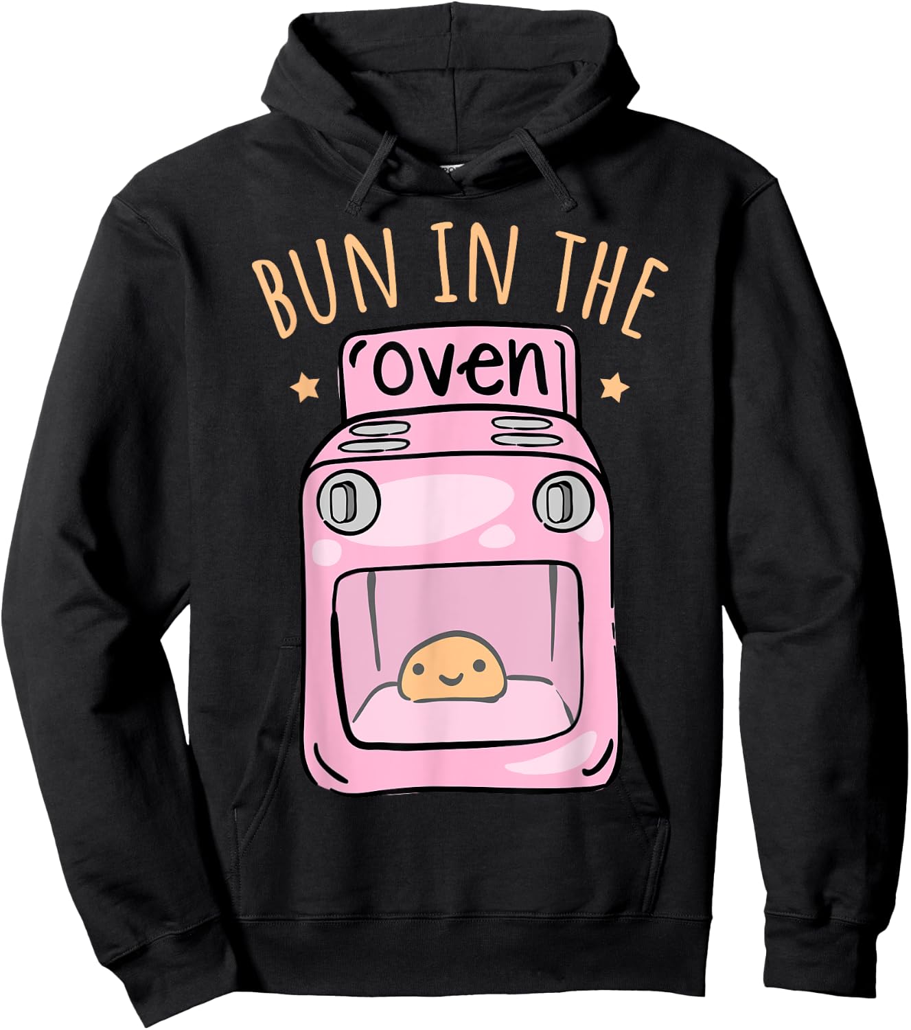 Bun In The Oven - Baby Announcement Hoodie - Hoodie | Black