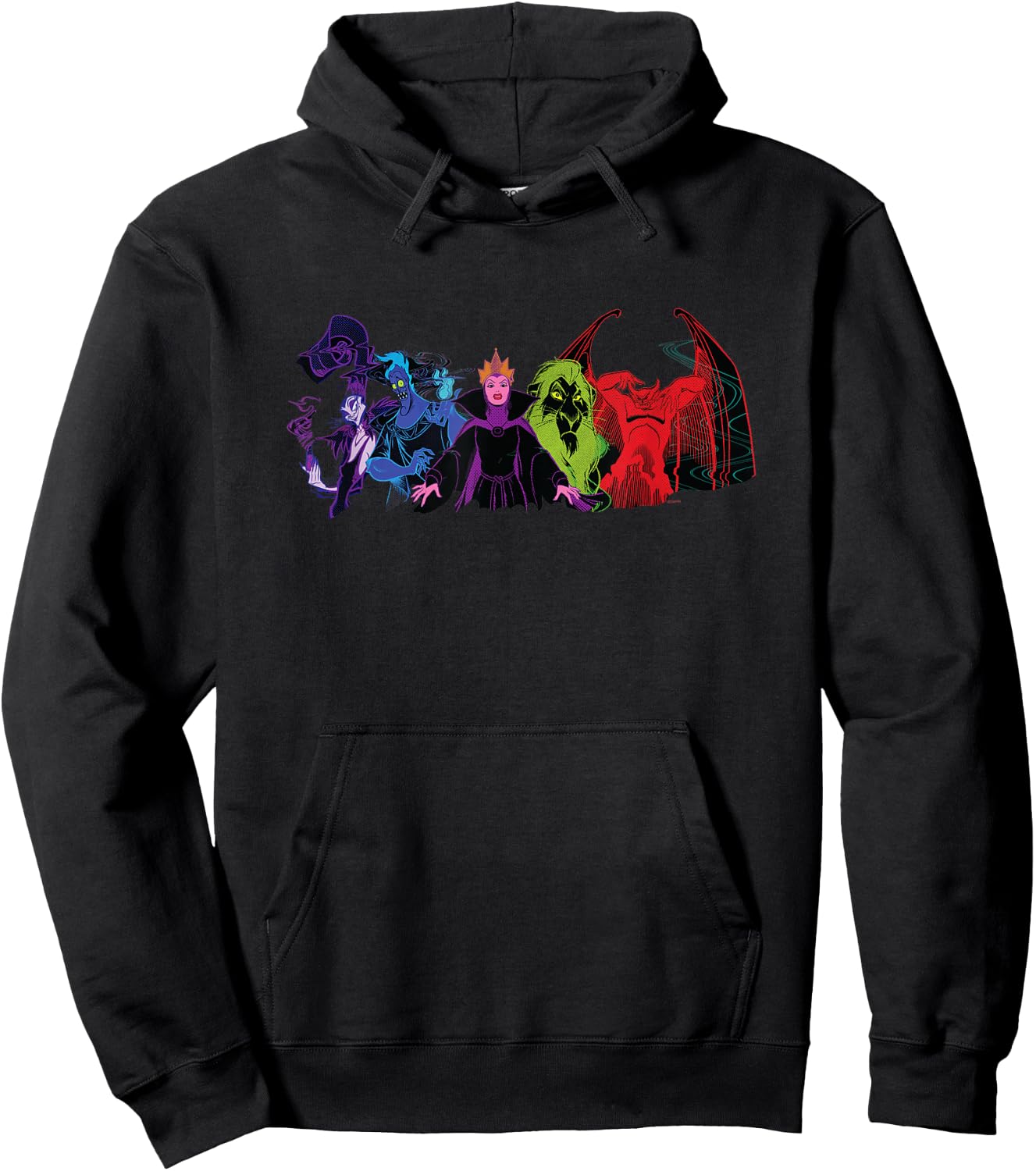Disney Villains Squad Wickedly Chaotic Colors Anti-Love Hoodie - Hoodie | Black
