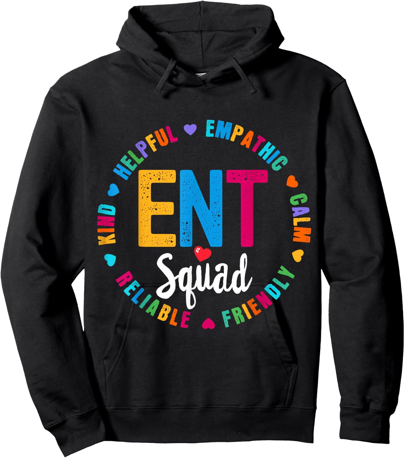 ENT Squad Nurse Team Registered Nursing Hoodie - Hoodie | Black