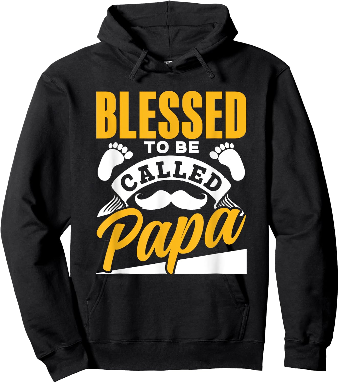 Blessed To Be Called Papa Dad Father's Day Father Daddy Hoodie - Hoodie | Black