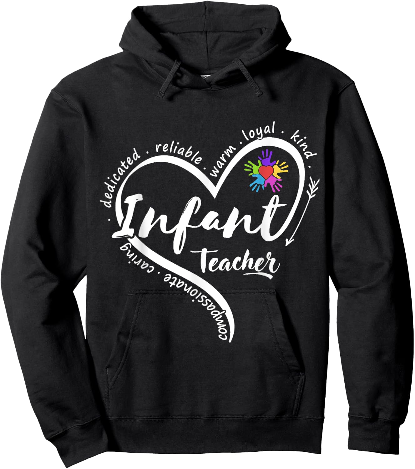 Infant Teacher Back to School Infant Daycare Teacher Hoodie - Hoodie | Black