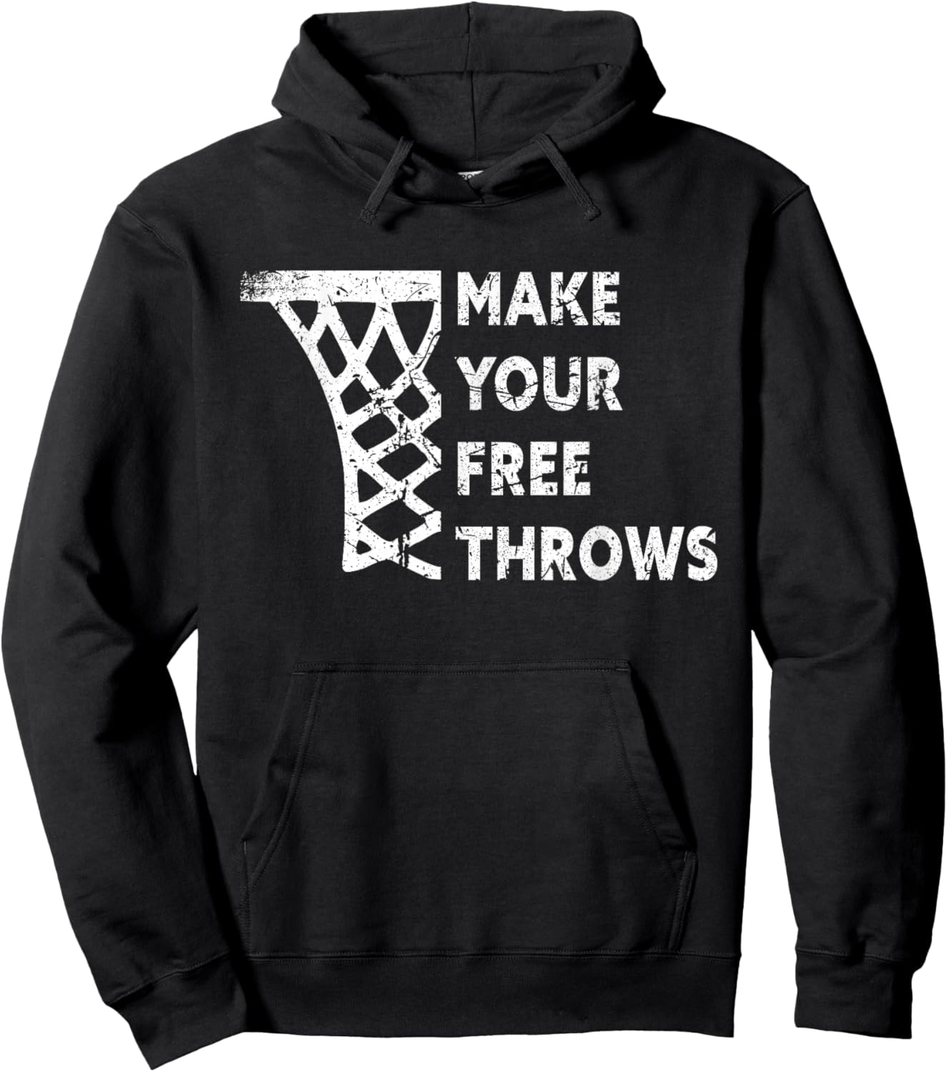 Basketball lovers gifts Make your Free Throws vintage Hoodie - Hoodie | Black