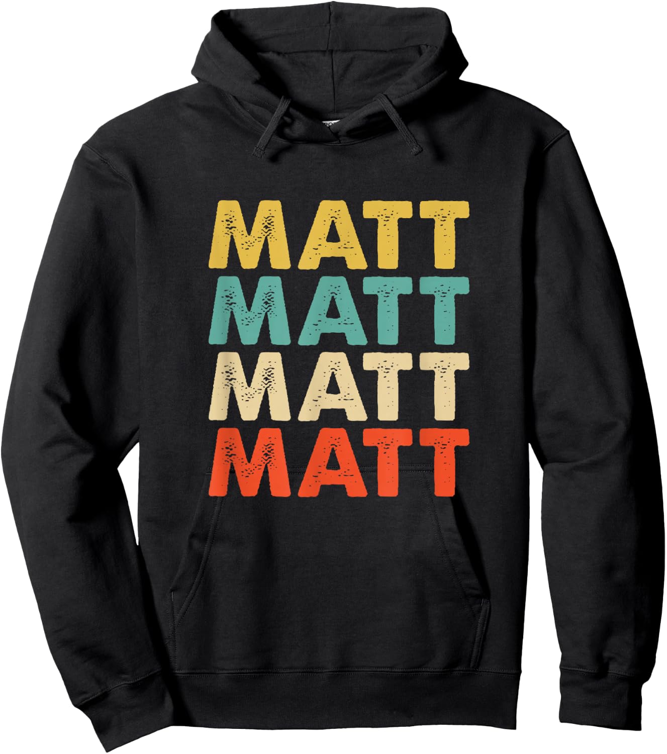 Matt Name Hoodie - Hoodie | Black