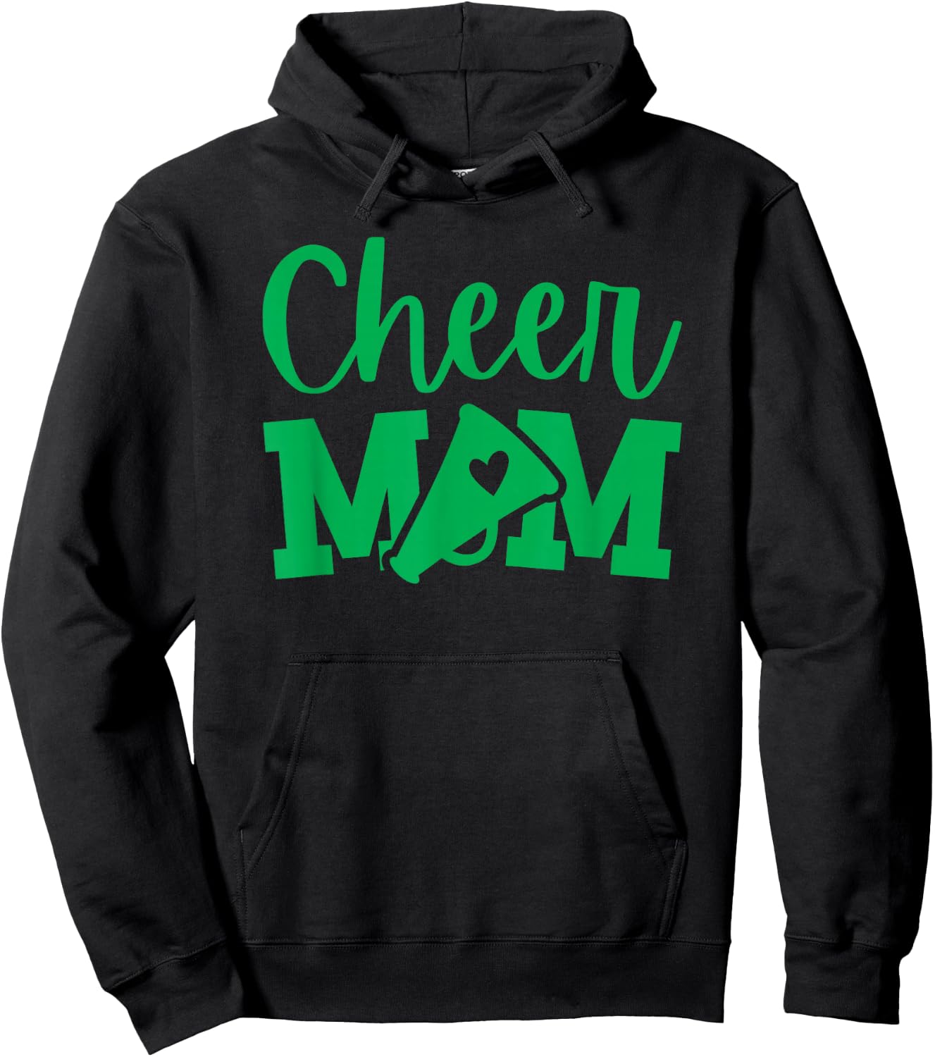 Cheer Mom Green Cheerleading Hoodie - Hoodie | Black
