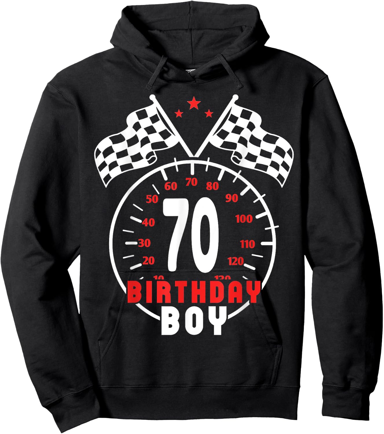 70th Birthday Boy Race Car Racing Car Driver 70 Year Old Hoodie - Hoodie | Black