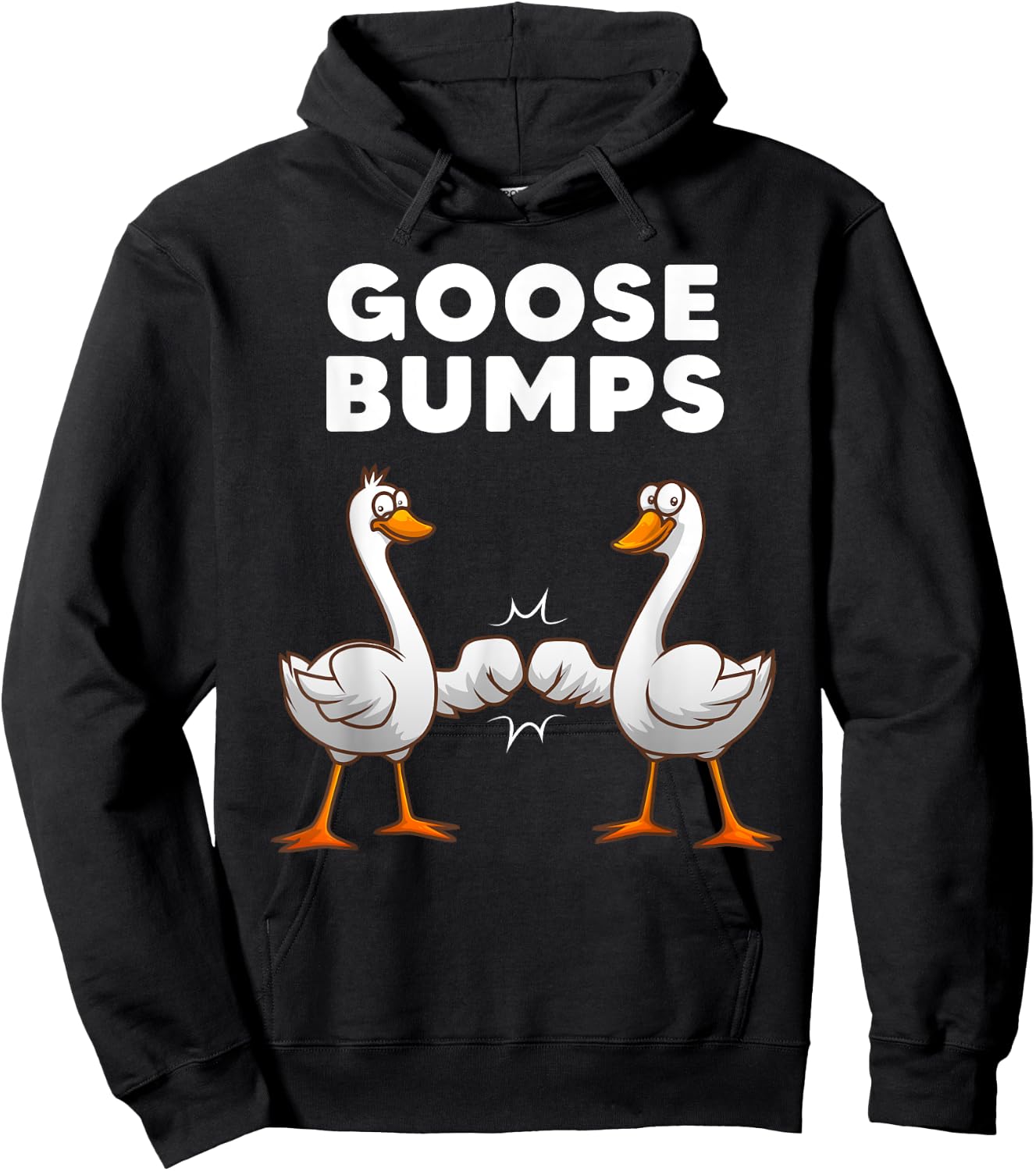 Best Goose Women Goose Bumps Waterfowl Animal Pun Hoodie - Hoodie | Black