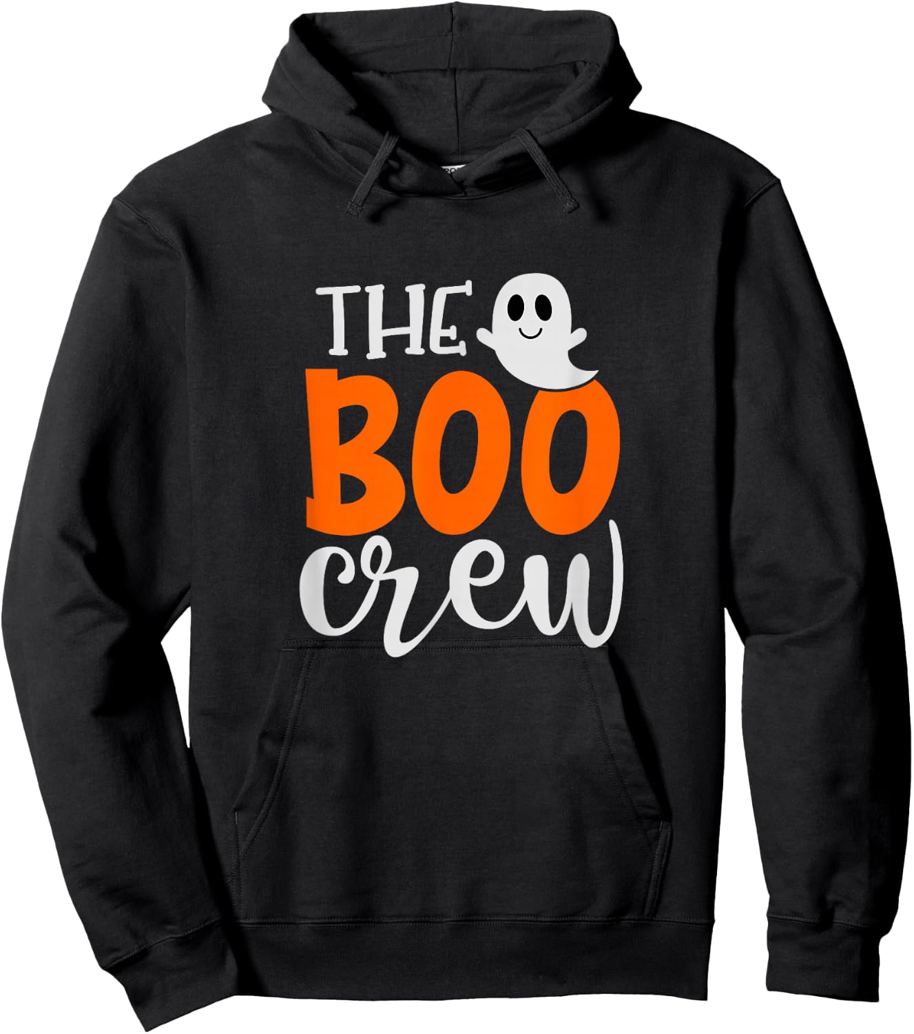 The Boo Crew, Halloween Ghost Costume, Halloween Fun Gift Hoodie - Hoodie | Black