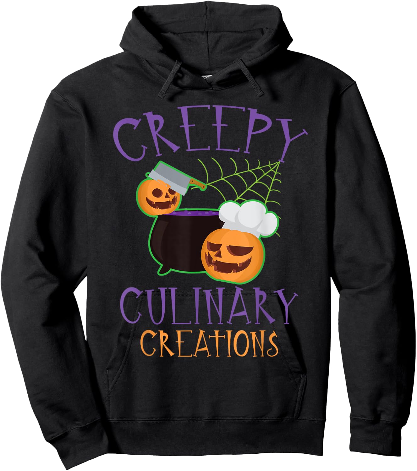 Creepy Culinary Creations Spooky Cooking Chef Halloween Hoodie - Hoodie | Black