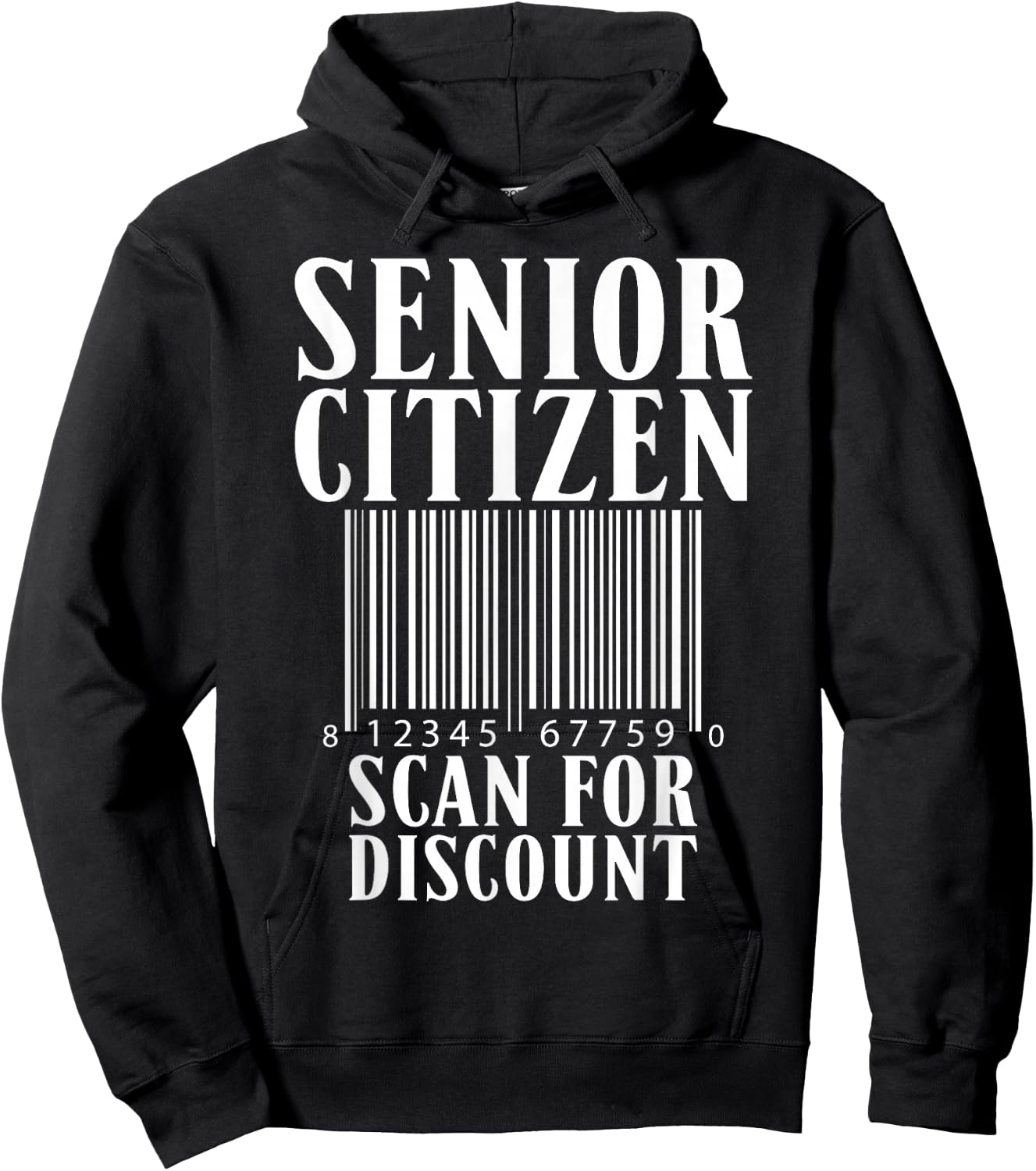 Senior Citizen Scan For Discount Old Age Retired Pensioners Hoodie - Hoodie | Black