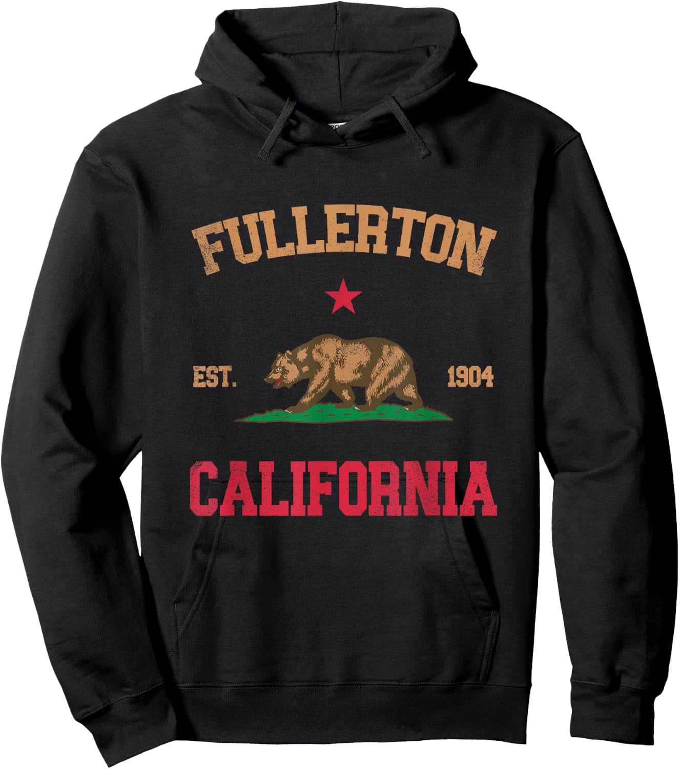 Fullerton California Hoodie - Hoodie | Black