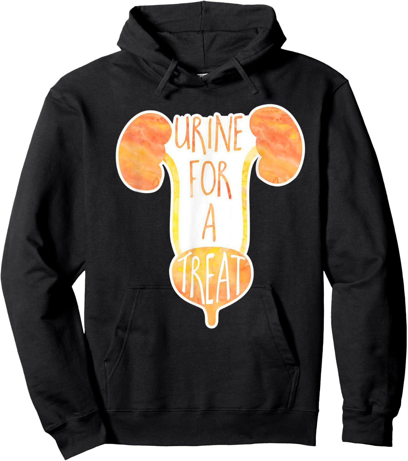 Funny medical pun - Urine for a treat! - urology gifts funny Hoodie - Hoodie | Black