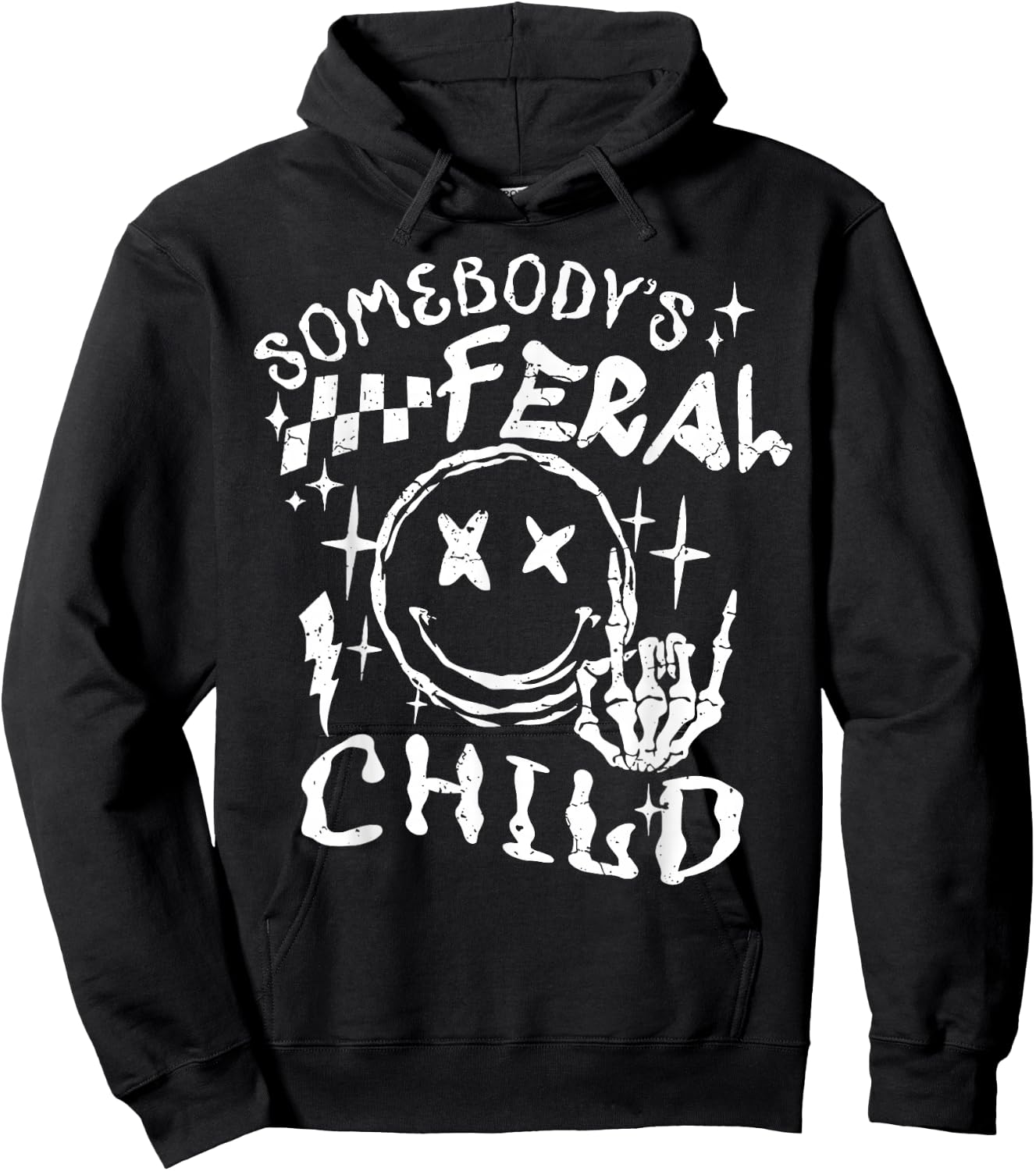 Somebody's Feral Child Hoodie - Hoodie | Black