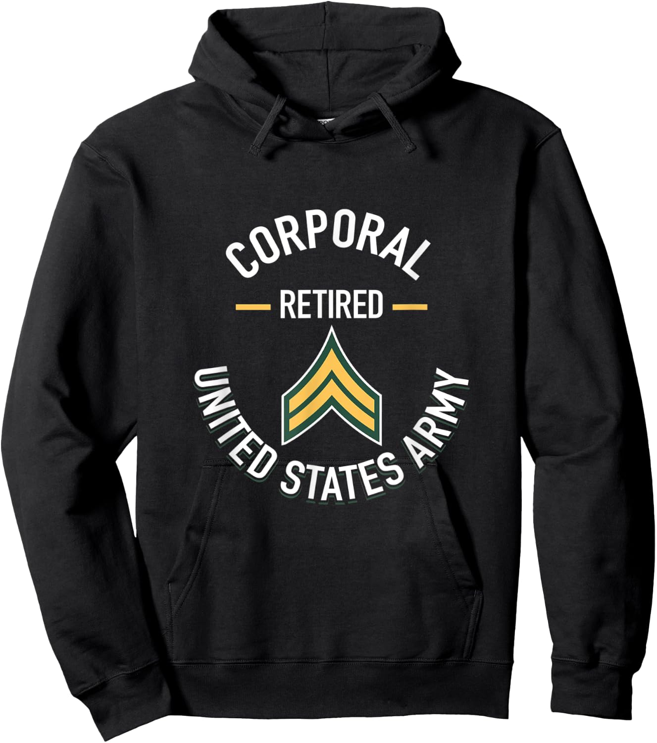 Corporal CPL Retired Army Military Retirement Gifts Hoodie - Hoodie | Black