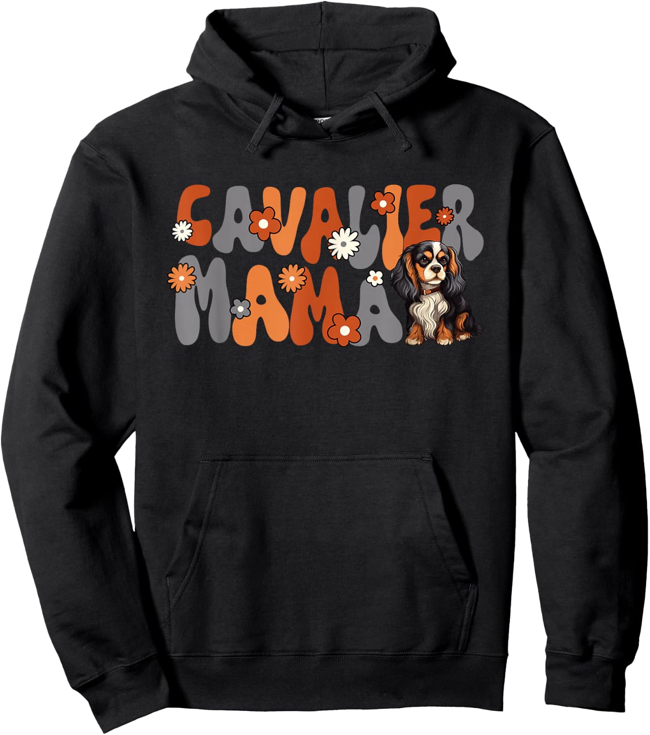 Cavalier King Charles Spaniel Groovy World's Best Cavalier Hoodie - Hoodie | Black