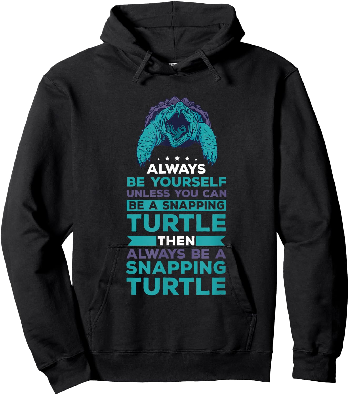 Snapping Turtle What Can I Say Aligator Snapping Turtle Hoodie - Hoodie | Black