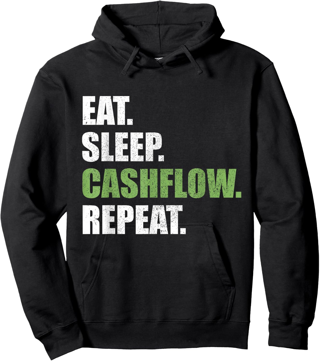 Eat Sleep Cashflow Repeat Stock Market Finance Hoodie - Hoodie | Black