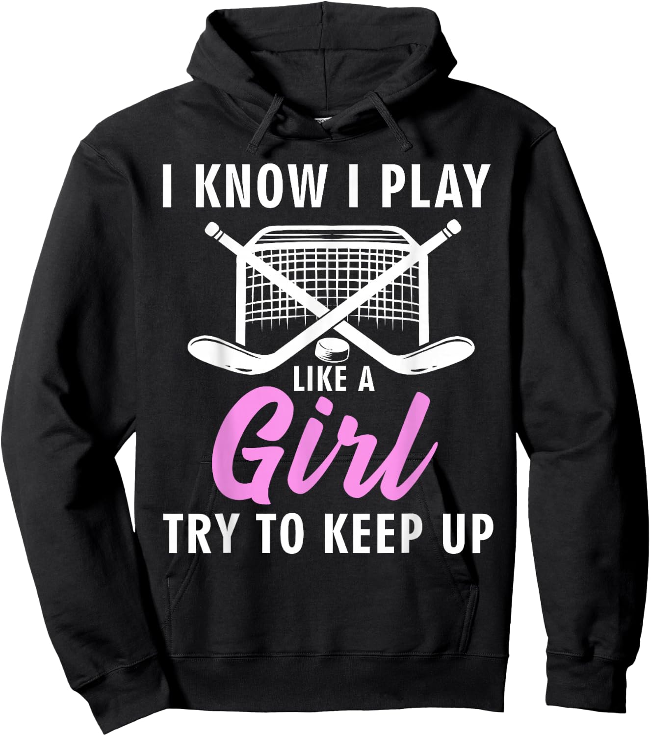 Cool Ice Hockey Girls Field Hockey Lover Team Hoodie - Hoodie | Black
