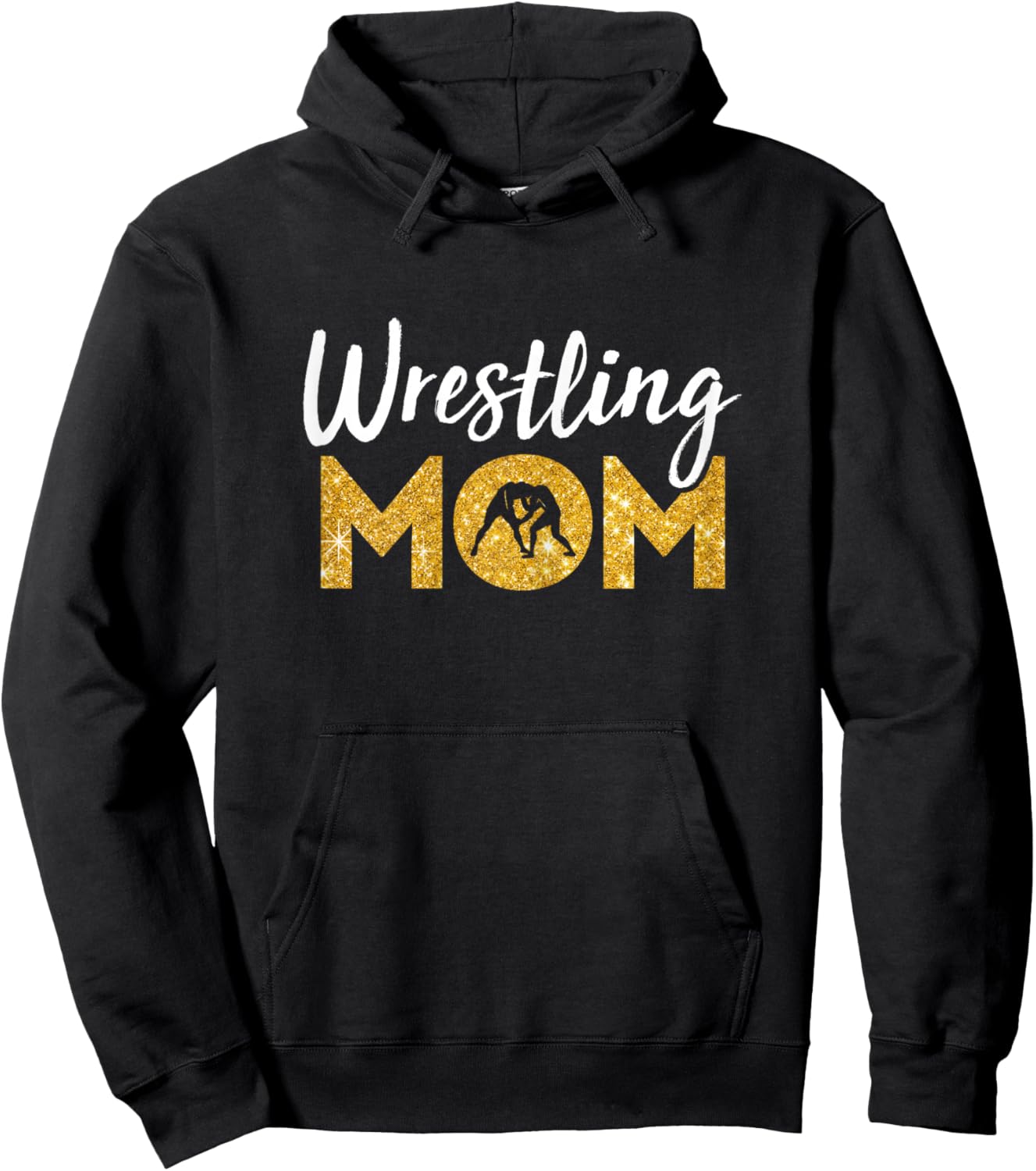 Wrestling Mom Presents Funny Wrestler Mom Hoodie - Hoodie | Black