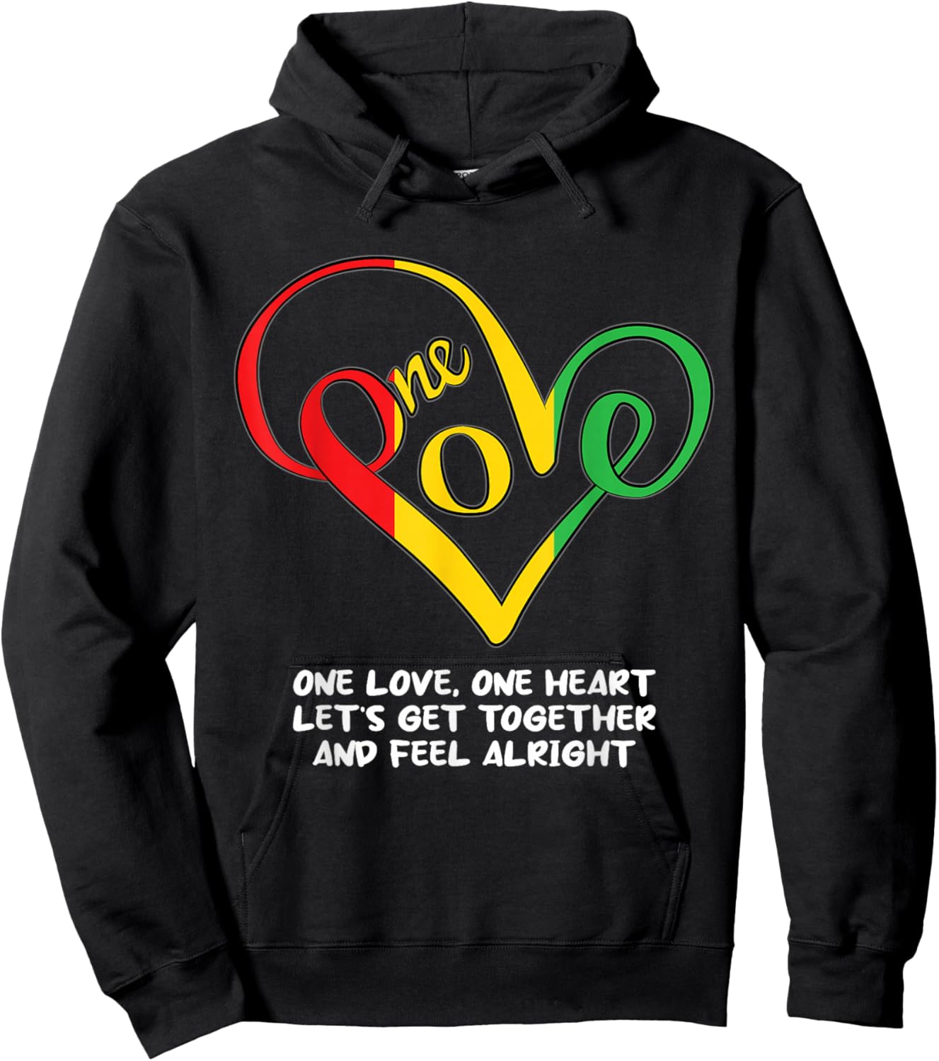 One African Love Heart Black History Month Cool BLM Melanin Hoodie - Hoodie | Black