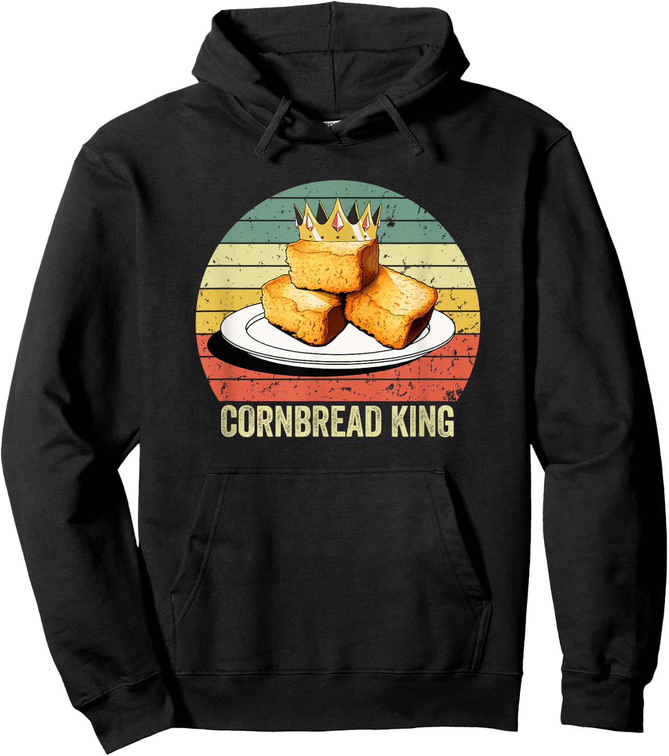 Cornbread, "Cornbread King", Funny Cornbread Hoodie - Hoodie | Black