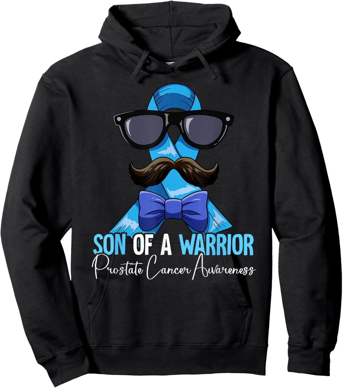 Son Of A Warrior Prostate Cancer Awareness Hoodie - Hoodie | Black